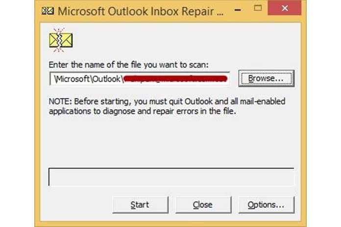 Manual Solution to Repair Outlook PST File